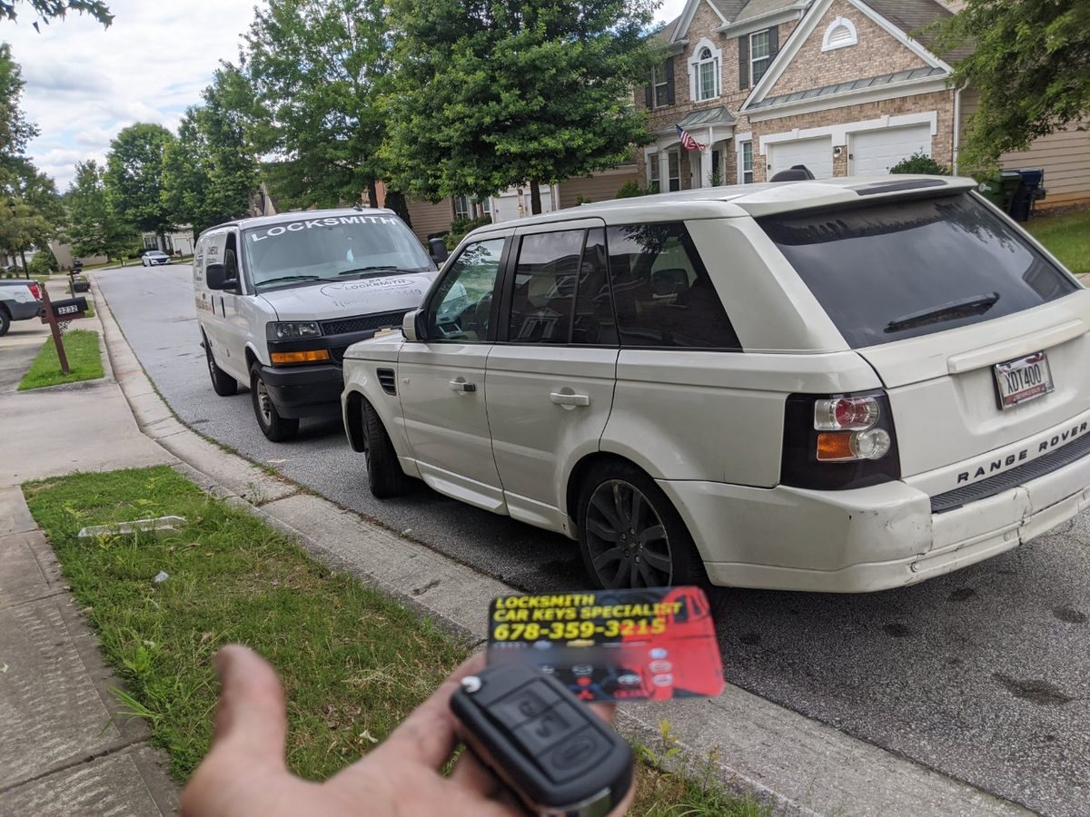 Lock to Lock car key replacement for a Range Rover Sport in Metro Atlanta